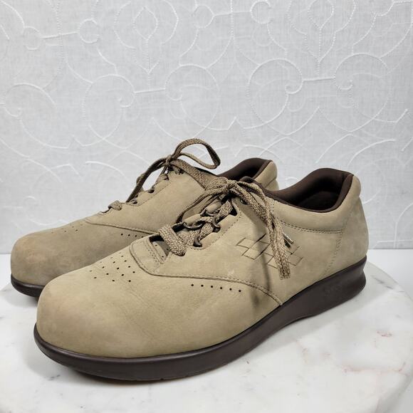 SAS Free‎ Time Womens Shoes 8WW Tan Suede Walking Sneakers Comfort Lace Upw - Picture 6 of 14